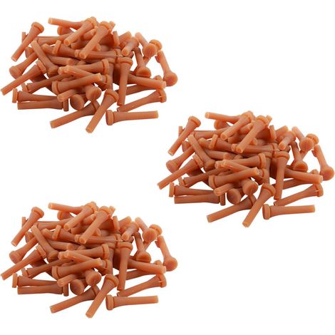 Serie de 150 piezas de palitos de goma para depilar pollos y gansos. (1/4)