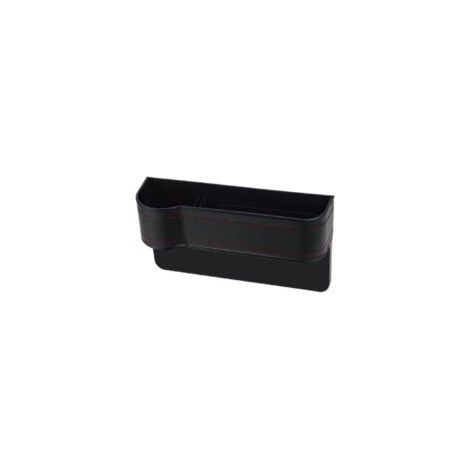 Adatto per Lntyq Confezione da 2 organizer per sedili auto in similpelle con cuciture a vista - organizer multifunzionali - con portabicchieri - scomparti per carte - possono contenere portafogli, tel