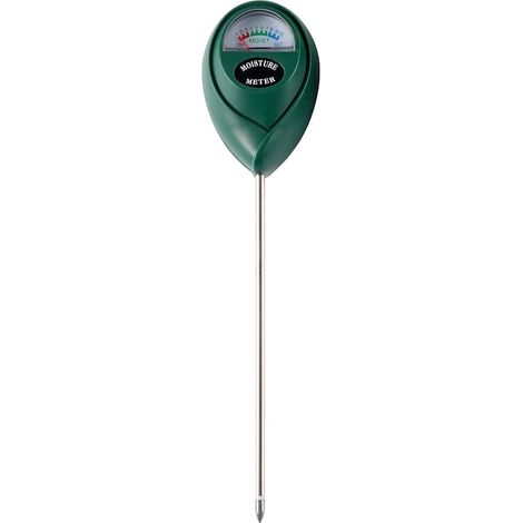 Hygromètre Sol - Capteur Humidité Sol Sans Pile - Pour Jardin Potager Pelouse Intérieur Extérieur - 18,3 cm - Vert