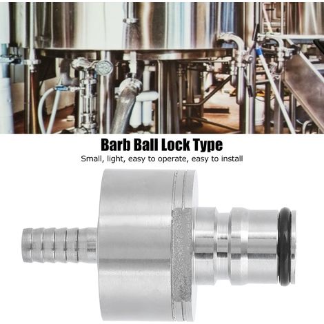 Bouchon isobare carbonisé en acier inoxydable 5/16" avec finition barbelée (1/5)