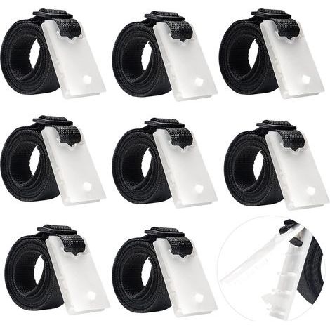 Sangles de Maintien,Accessoires Enrouleur de Couverture Solaire Jeu de Roues de Parasol Sangles de Serrage de Couverture de Piscine, pour couvertures de bâches de Piscine (1/5)