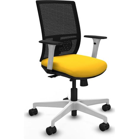 Silla de oficina piqueras y crespo Yunquera blanco terciopelo (1/2)