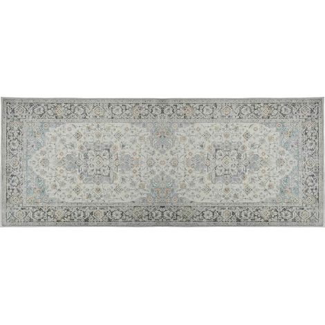 Rug ORIZ Cream 80 x 200 cm 100% Polyester vidaXL