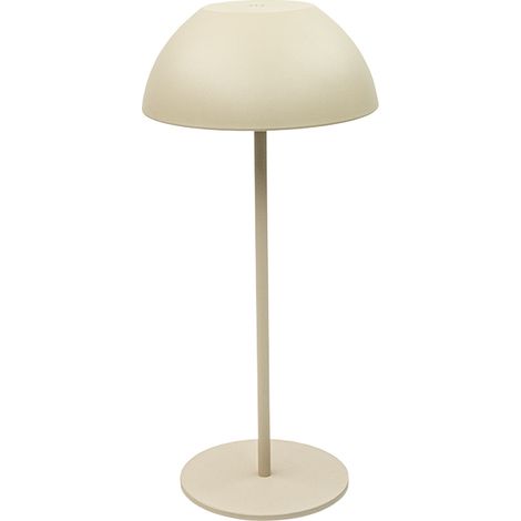 Lampe de Table à Poser Extérieure LED Tactile D130 2W IP44 Variable Sable ZAMBELIS E486 - Blanc chaud - 2700K