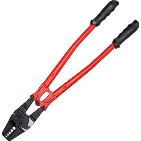 24/30 pouces câble métallique Swager sertisseuse outil isolé poignée aluminium cuivre câble pêche double manches Cutter pince à sertir (Color : 30 Inch) (1/5)