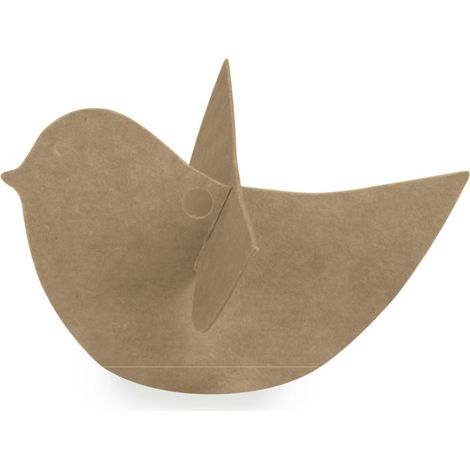 Scotton Uccellino Decorativo 85 x 45 Mm Avana 10 Pz