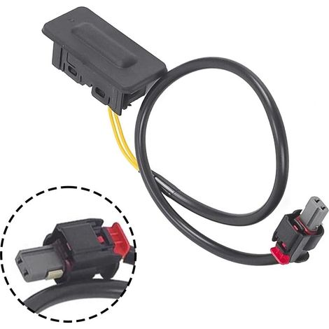 Botón de liberación del pestillo del portón trasero para Chevrolet, Silverado, GM y Sierra 2019-2026, ABS negro. Pieza de repuesto directa para instalación y reparación. (1/5)