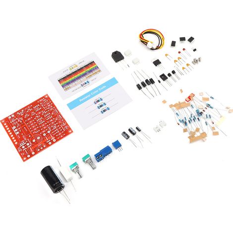Kit de bricolage pour alimentation CC régulée réglable 0-30V 2MA-3A avec protection contre les courts-circuits. (1/5)