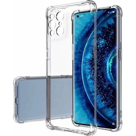 Coque arrière transparente antichoc en TPU pour Oppo Find X3 Pro - Résistante aux chutes - Étui de protection (1/2)