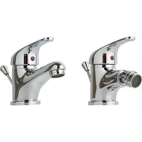 Set 2 Piezas Grifos Para Lavabo Y Bidet Enter (1/5)