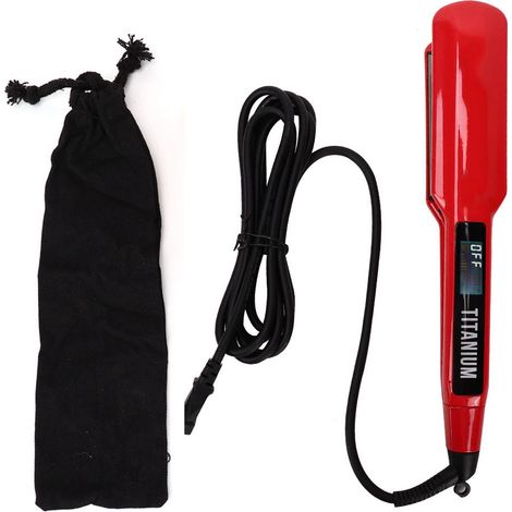 Lisseur électrique infrarouge à cheveux, fer à friser 2-en-1, outil de coiffure lisse et bouclé (prise UE) (1/5)