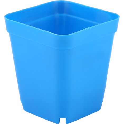 Lot de 20 mini pots modernes pour plantes succulentes, petits contenants en plastique, pots carrés à récurer (bleus) (1/5)