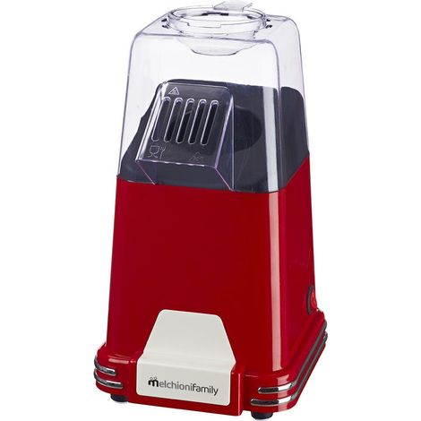 Melchioni 118370001 Mrs. Poppy Macchina per Popcorn Riscaldamento ad Aria 1100 W Capacita' 57 ml colore Rosso (1/2)