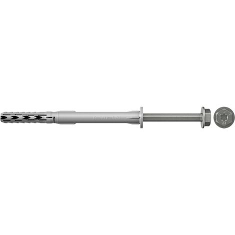 Fischer 50x  tacos  de eje  largo SXR  10 x  200 mm  FUS tornillo  hexagonal con  arandela acero  inoxidable A4  - 46362