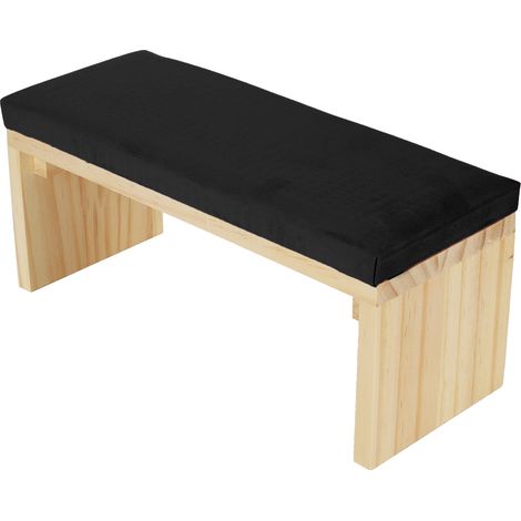 Oreiller de Manucure en Cuir PU Doux avec Support en Bois et Coussin de Repos pour Bras - Noir (1/5)
