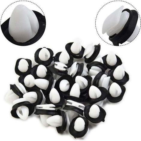 Pack de de 100 Agrafe Garniture Fixation Clip Panneau, XU,Joint Porte Destiné à Fiat Ducato 71728806,8565.43, 856543 - KZQ (1/4)