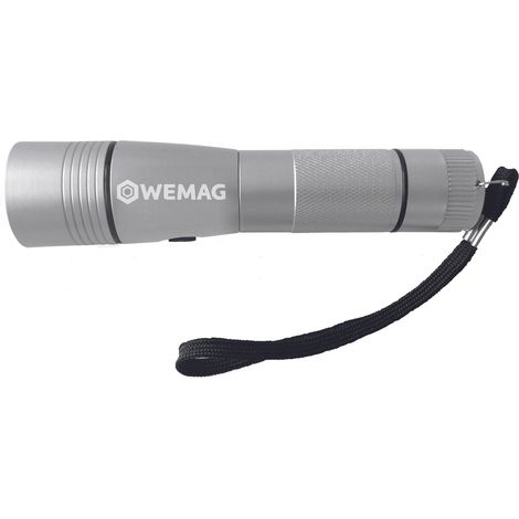 WEMAG LED Taschenlampe 140x30x30mm 120 LUMEN 170 Gramm mit 3 Batterien AAA