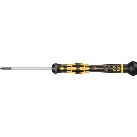 Tournevis pour vis à fente, 0.40 x 2.0 x 60 mm, Noir/jaune (1/5)