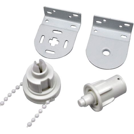 Kit de réparation pour store enrouleur, comprenant un mécanisme de store enrouleur de 32 mm, une chaînette et un support métallique. Charge maximale : 5 kg. (1/5)