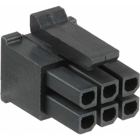 Connettore Micro Fit maschio 3X2 vie