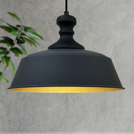 bamyum Orema Suspension Luminaire Vintage, Lustre Salon de 40 cm en Métal, Lampe E27 pour Chambre, Salle à Manger (1/3)