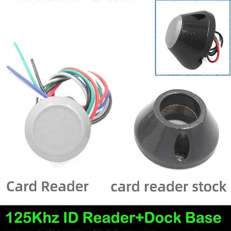 Mini lecteur de contrôle d'accès étanche IP68 RFID 125 kHz 13,56 MHz, le plus petit lecteur de cartes Wiegand à sortie WG26/34, avec boîtier. (1/5)