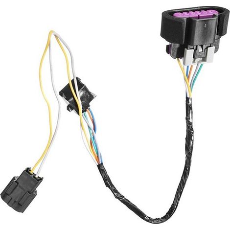 1 paire, couleur : noir, matériau : plastique, boîtier de faisceau de câblage de poignée de porte extérieure gauche + droite, fil de connexion 2586 (1/5)