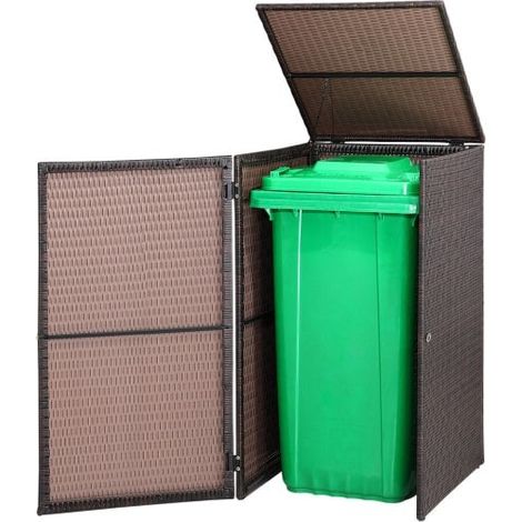 Cache Poubelle pour le jardin. 115 cm de hauteur. idéal container sur roulette (1/5)