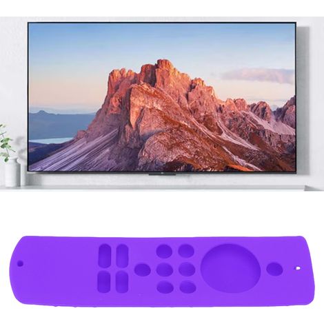 Lila Silikon-Schutzhülle, kompatibel mit der Fernbedienung des Amazon Fire TV Stick Lite (2021). (1/5)