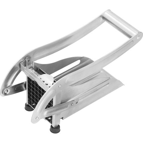 Coupe-frites manuel domestique avec lame double (petite + grande) pour couper pommes de terre, concombres en dés et frites (1/5)