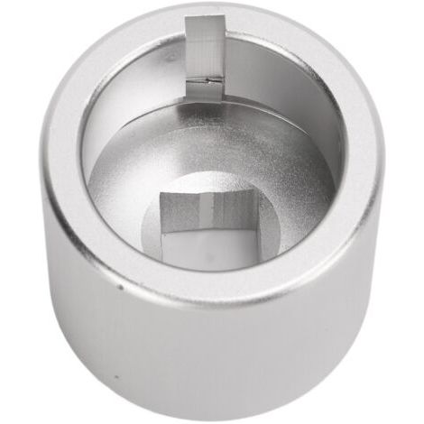 FOREHILL Kurbelwellen-Drehwerkzeug aus silberfarbener Aluminiumlegierung für SBC Small Block 5,7L 305 350 400 V8 (1/4)