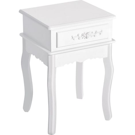 Table de chevet moderne, table basse avec tiroir, meuble en bois multifonctionnel (1/5)