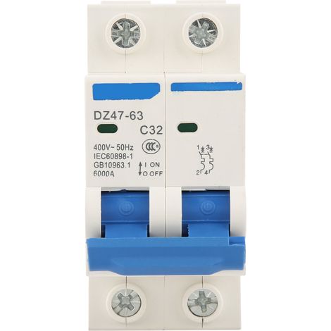 DZ4763 Disjoncteur différentiel 2 ples 32 A RCCB 220/380 V (1/4)