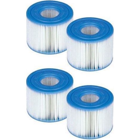 Filtres de piscine - 9cm x 8cm - lot de 4 pièces - pompe type 1 - jusqu'à 1249 litres par heure (1/3)