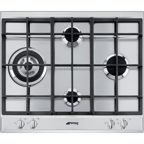 Cocina Smeg slr64sgh 4 quemadores acero inoxidable 60 cm