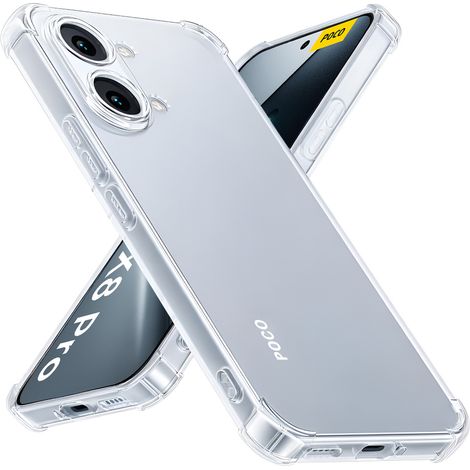 Funda para Xiaomi Poco X8 Pro Max, resistente a caídas, transparente. (1/4)