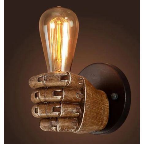 E27 Applique murale interieur style industrielle led retro noir, Applique murale salon, applique lampe murale led intérieur,110-220V (1/5)