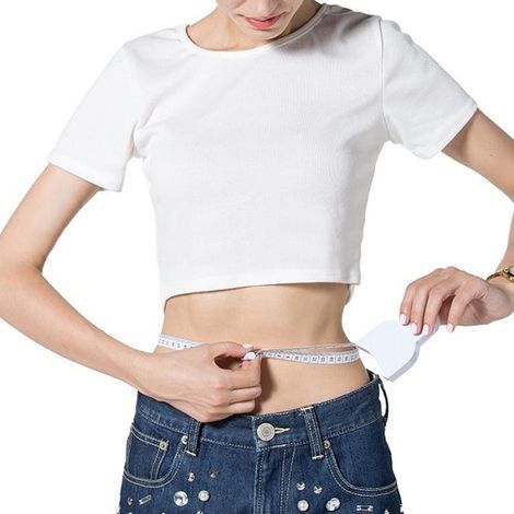 Mètre ruban corporel, 150 cm, blanc, rétractable, d'occasion (1/4)