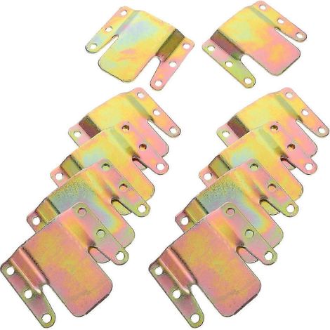 Ensemble de 10 clips et fixations métalliques robustes pour canapé, compatible avec les canapés modulables, conception conique emboîtable, kit de réparation pour fauteuil inclinable de sécurité (1/5)