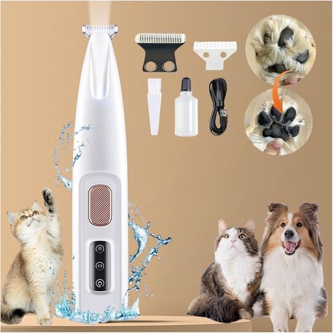 Coupe-griffes pour chiens et chats avec lumière LED, lame de 18 mm, couleur blanche, pour un entretien minutieux des griffes à domicile.-AquaForge (1/4)