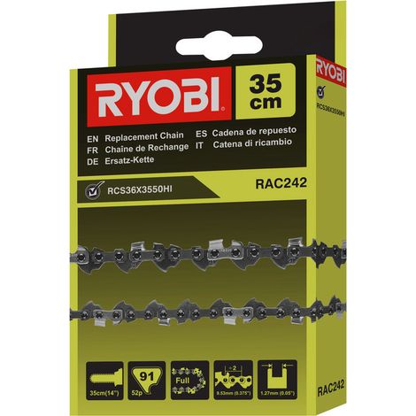 Catena RYOBI 35cm per motoseghe RCS36X3550HI RAC242