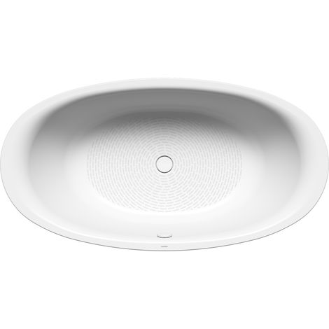 Ellipso Duo Oval Badewanne 190x100cm, Vollantislip, weiß