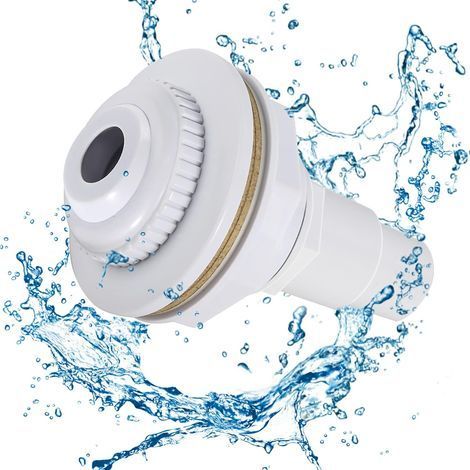 Boquilla de desagüe de piscina – boquilla de entrada – conexión de manguera de 38/32 mm – drenaje (1/5)