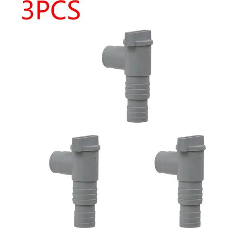 Accessoires de piscine (Lot de 3) Adaptateur de pompe de filtration de piscine en PVC (1 à 3 pièces) - Adaptateur durable de 32 mm pour pompe de piscine - Pièce de rechange étanche pour équipements ex (1/5)