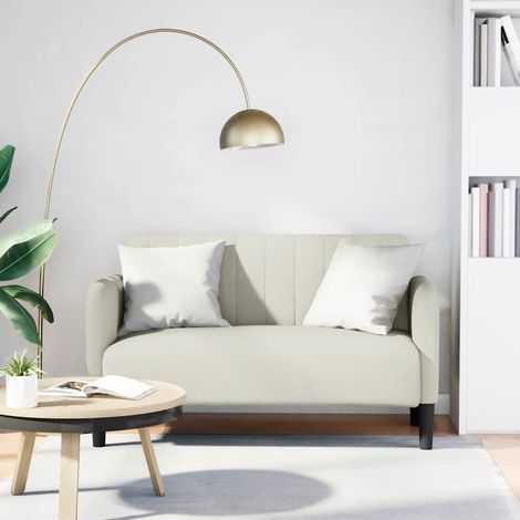 Zweisitzer-Sofa Creme 109 cm Samt