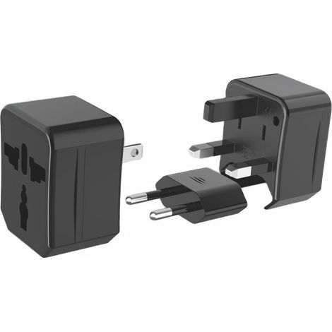 Adaptateur de voyage universel, 10A/100-250V, combinaison multi-prises, adaptateur sûr et fiable. (1/2)