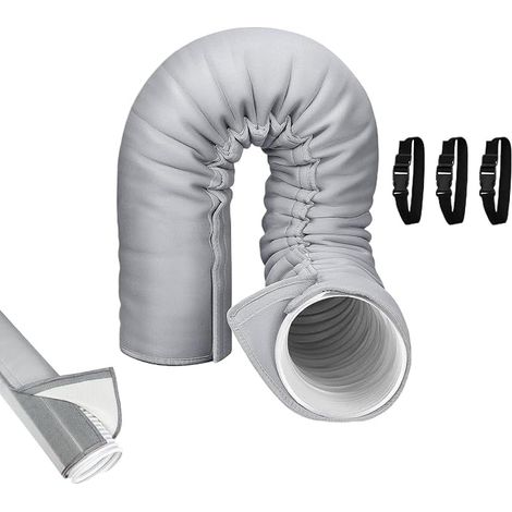 Manchon d'isolation de tuyau de climatiseur – Enveloppe de couverture de tuyau anti-poussière protégée contre les UV, protecteur de ligne AC thermique Accessoire d'entretien du système de refroidiss (1/5)