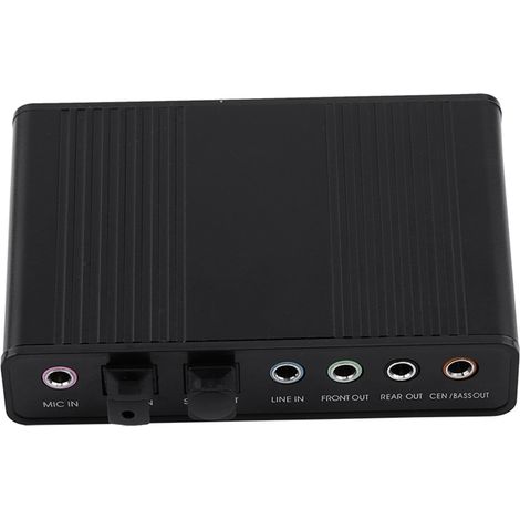 Carte son 6 canaux USB externe avec sortie audio numérique optique SPDIF pour PC (1/5)
