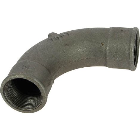 Courbe 90° fonte noir Femelle 1"1/4