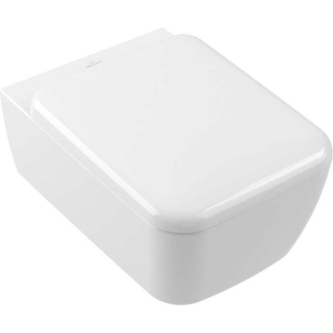 Villeroy & Boch Skyla - Wand-WC mit SoftClosing-Sitz, TwistFlush, DirectFlush, Alpinweiß 4682CL01